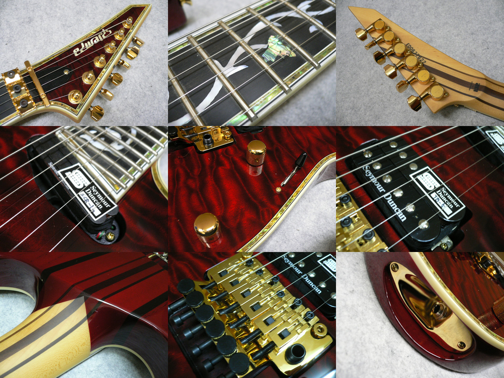 EDWARDS E-FR-130GT/See Thru Red エレキギター イー・エス・ピー 比較